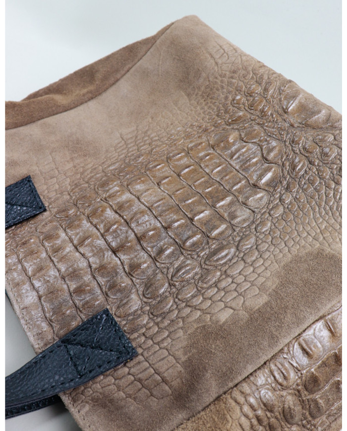 Hand Lady Taupe Bag in Skin