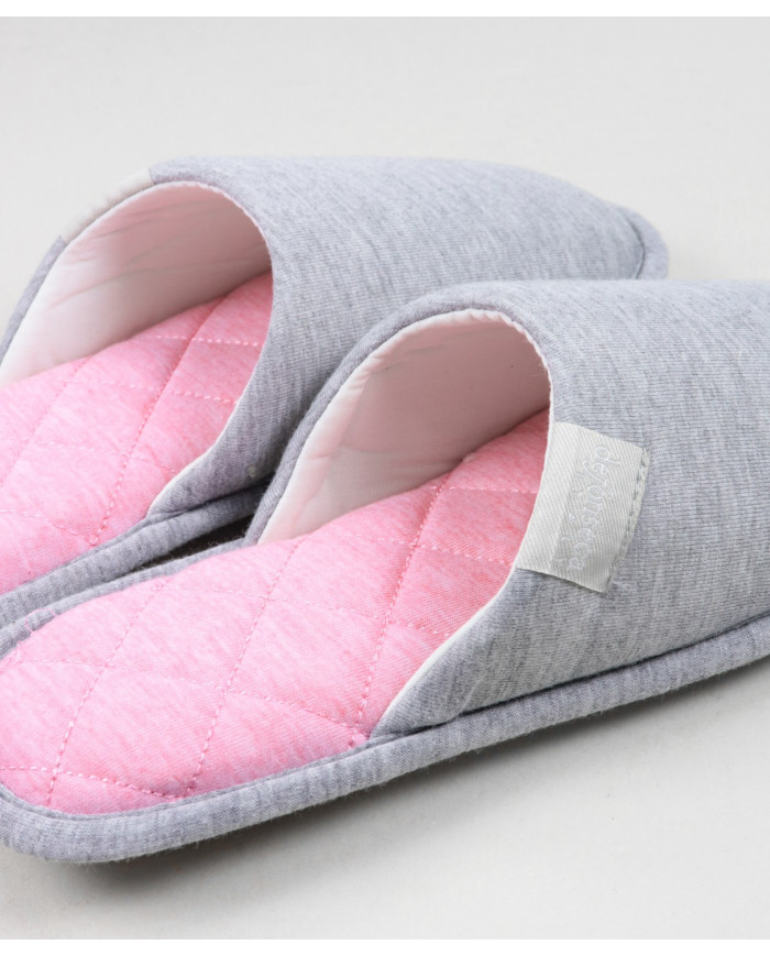 Chinelos de Quarto de Senhora com Dois Tons