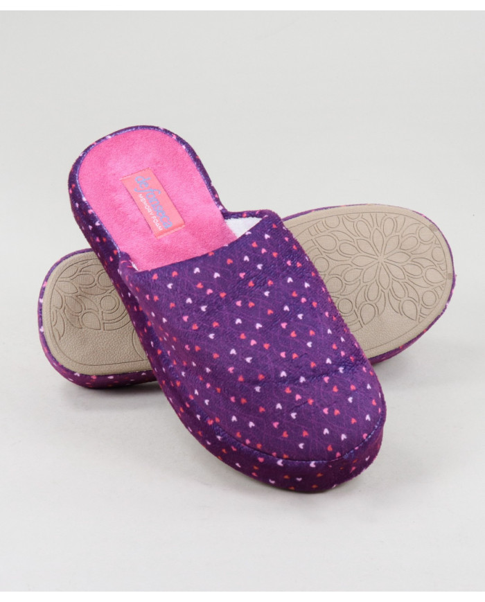 DeFonseca de Senhora Room Slippers with Hearts