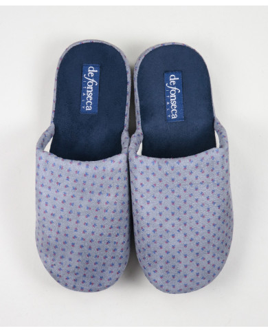 Men's Room Slippers with Pattern