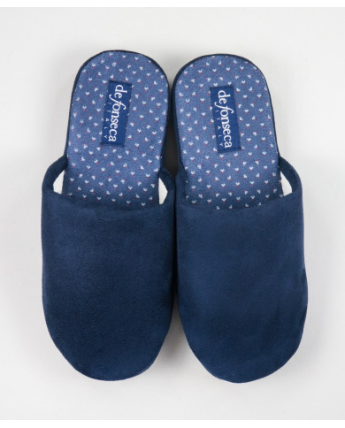 Men's Room Slippers with Pattern