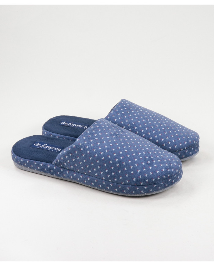 Men's Room Slippers with Pattern
