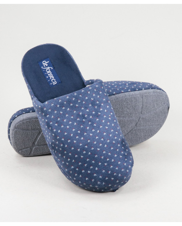 Men's Room Slippers with Pattern
