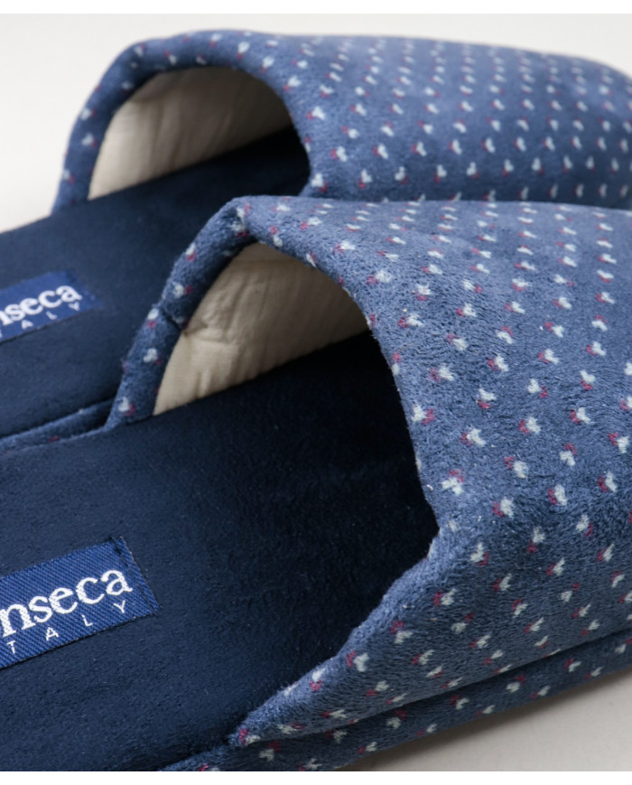 Men's Room Slippers with Pattern