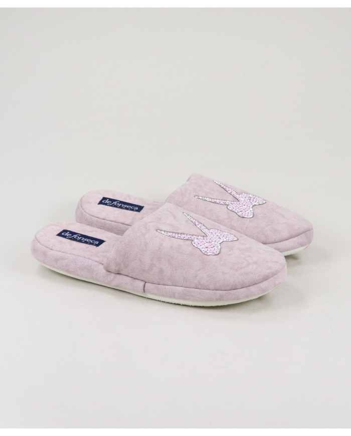 Bedroom Slippers DeFonseca de Senhora with Lace Decorated