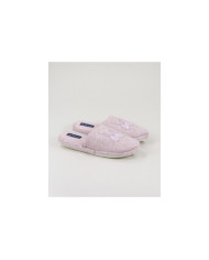 Zapatillas de la habitación de las damas con encaje decorado