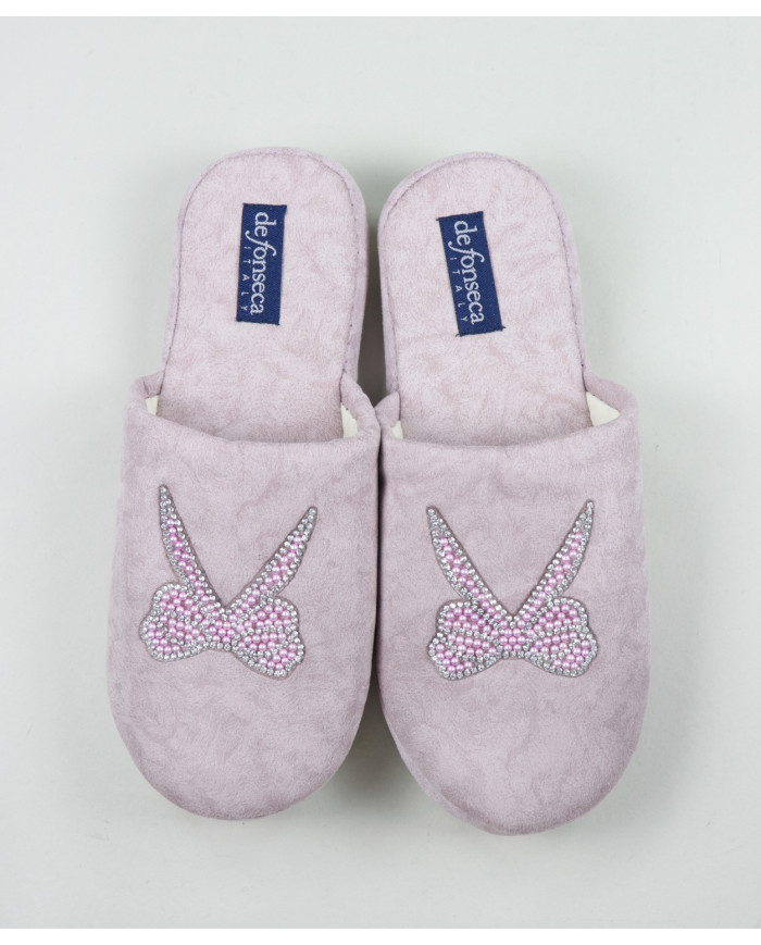 Bedroom Slippers DeFonseca de Senhora with Lace Decorated
