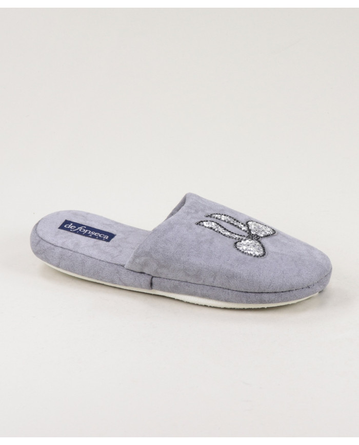 Ladies Room Slippers with Lace Decorated