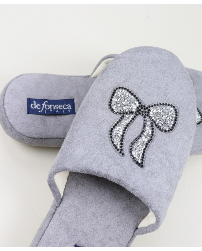 Ladies Room Slippers with Lace Decorated
