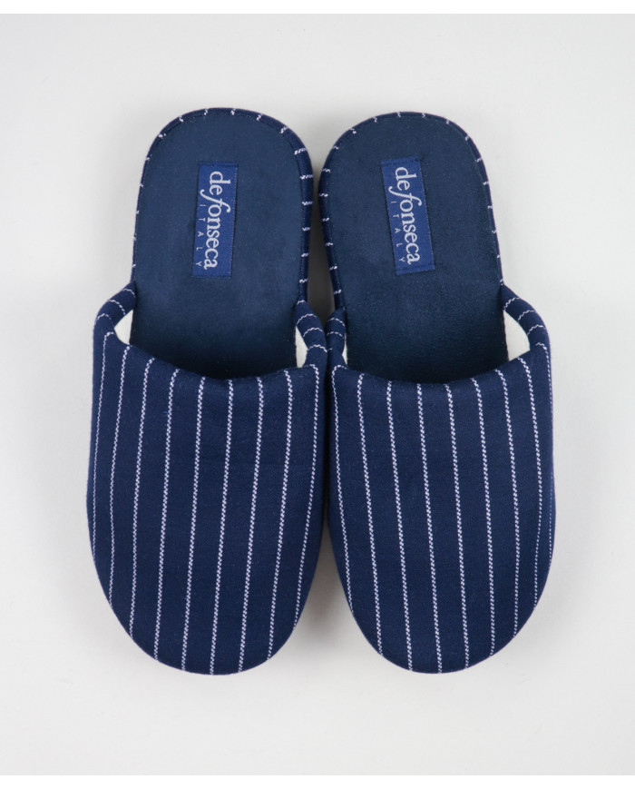 Chinelos de Quarto de Homem com Riscas