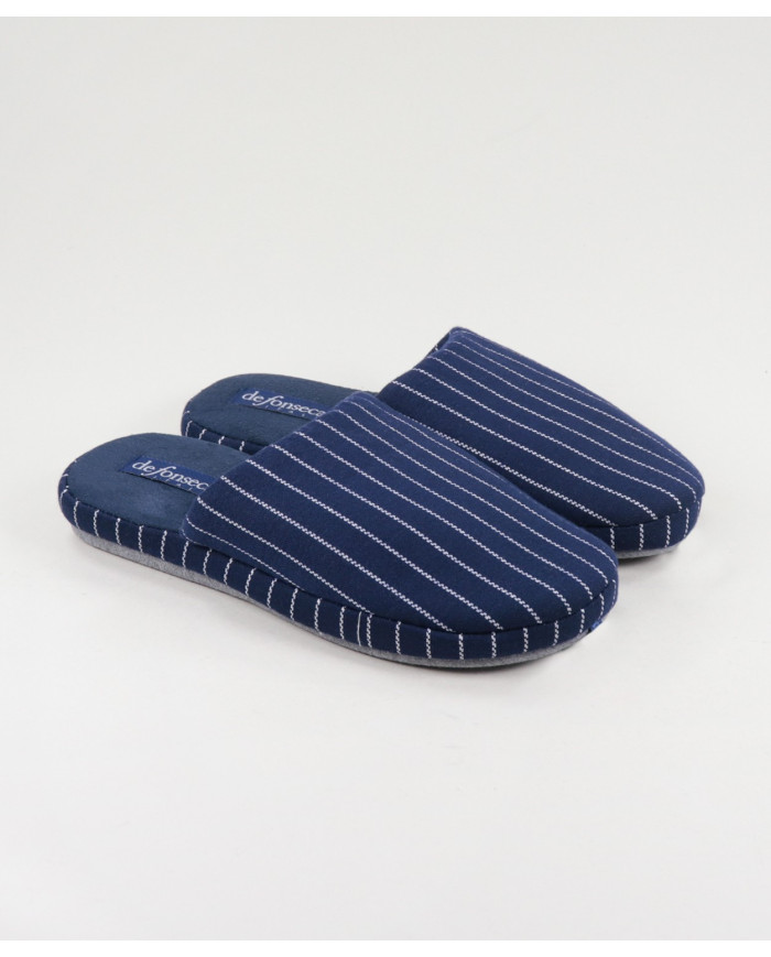 Chinelos de Quarto de Homem com Riscas