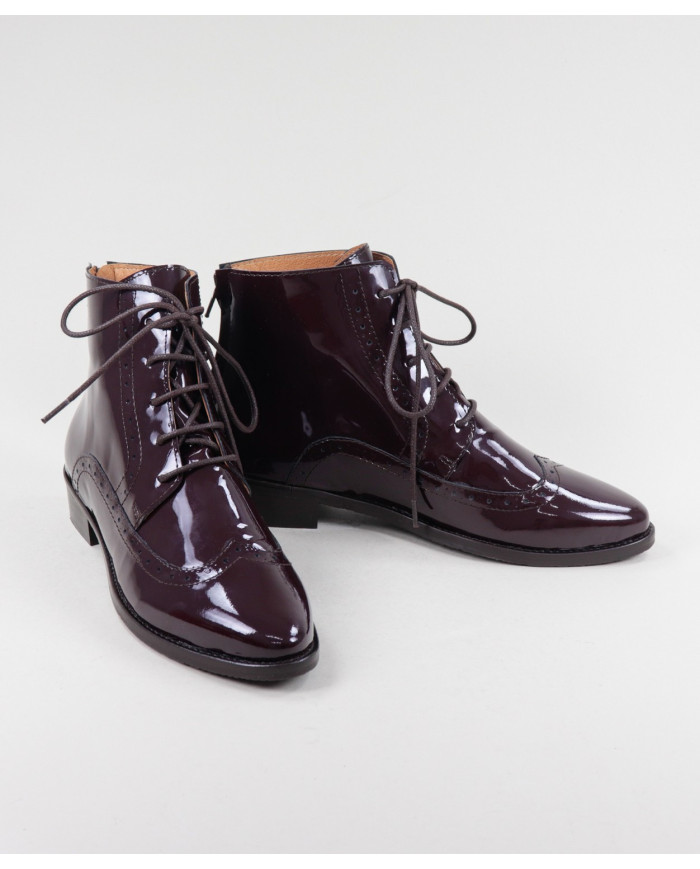 Boots Bordo Rasas Ginova with Fecho Back