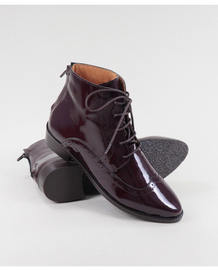 Boots Bordo Rasas Ginova with Fecho Back