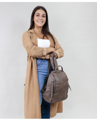 Mochila de Senhora com Vários Bolsos