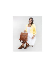 Mochila Camel de Senhora com Fivelas