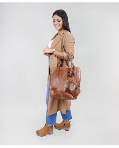 Damas Camel Bag Tipo Shopper