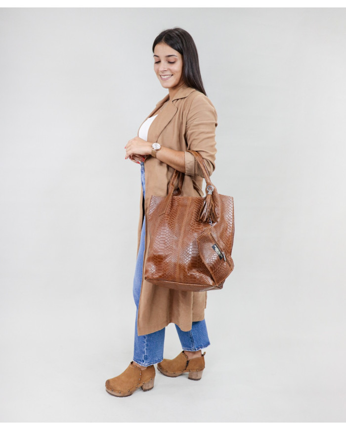 Ladies Camel Bag Type Shopper