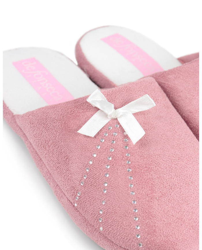 Ms. DeFonseca Room Slippers with Lace