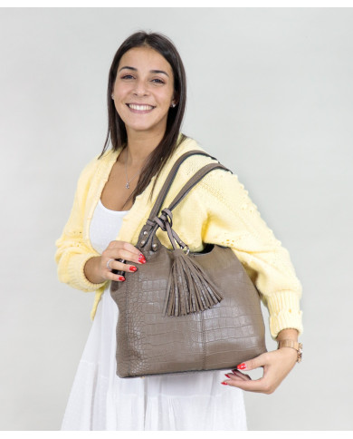 Lady Taupe Mala with Berloque