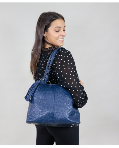 Blue Lady Bag with Berloque