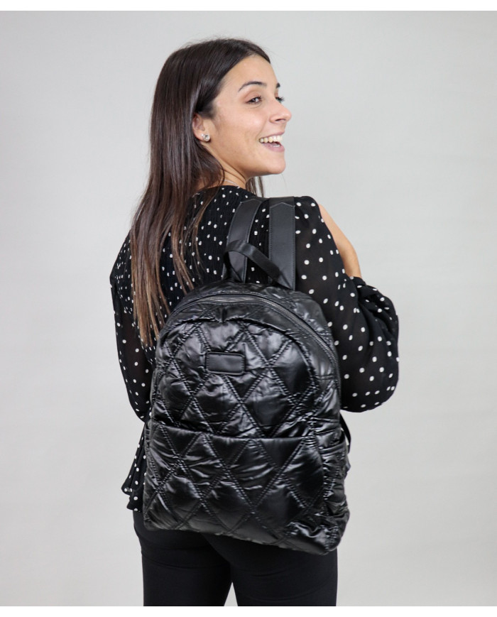 Damas Black Backpack acolchado