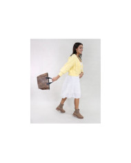 Hand Lady Bolsa de Taupe en Skin