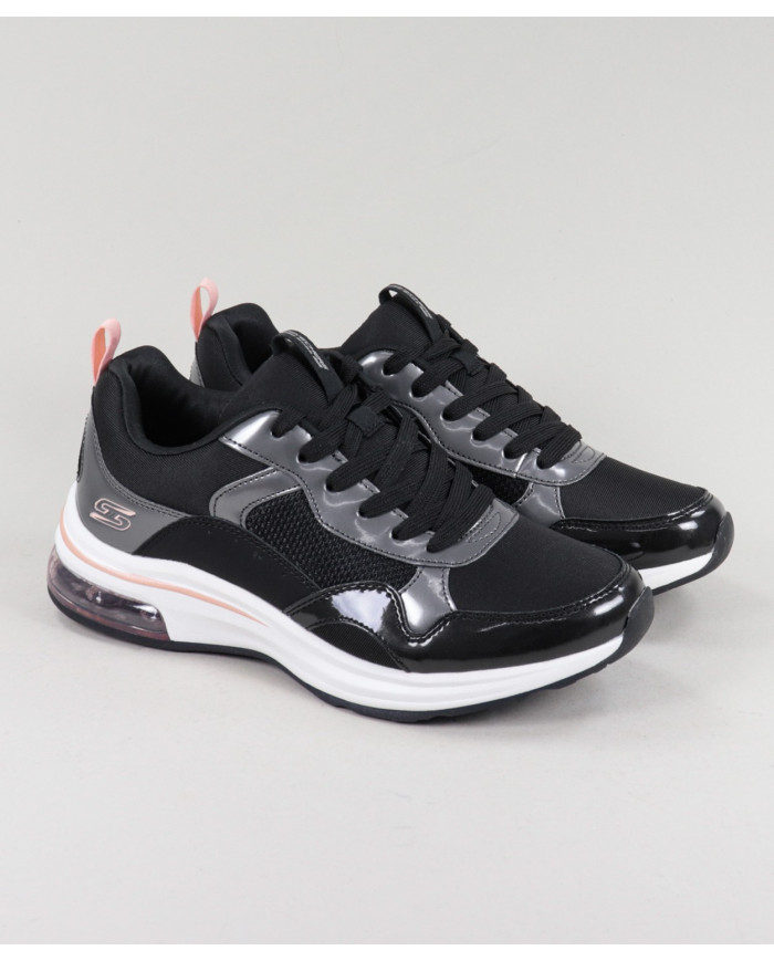 Sapatilhas Pretas Skechers Bobs Pulse Air