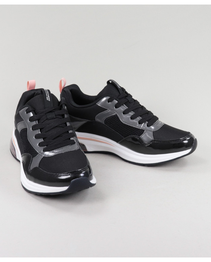 Sapatilhas Pretas Skechers Bobs Pulse Air