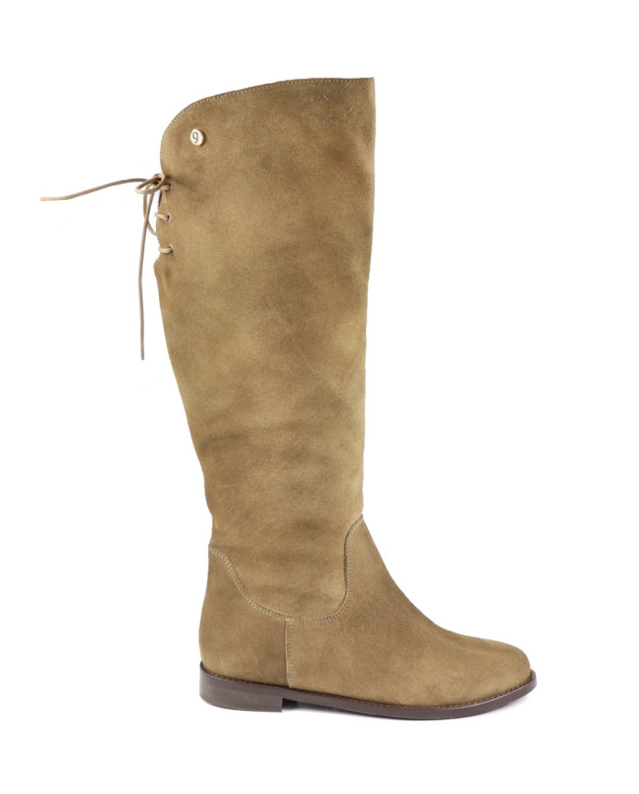 Bota Taupe Rasa Cano Alto Ginova