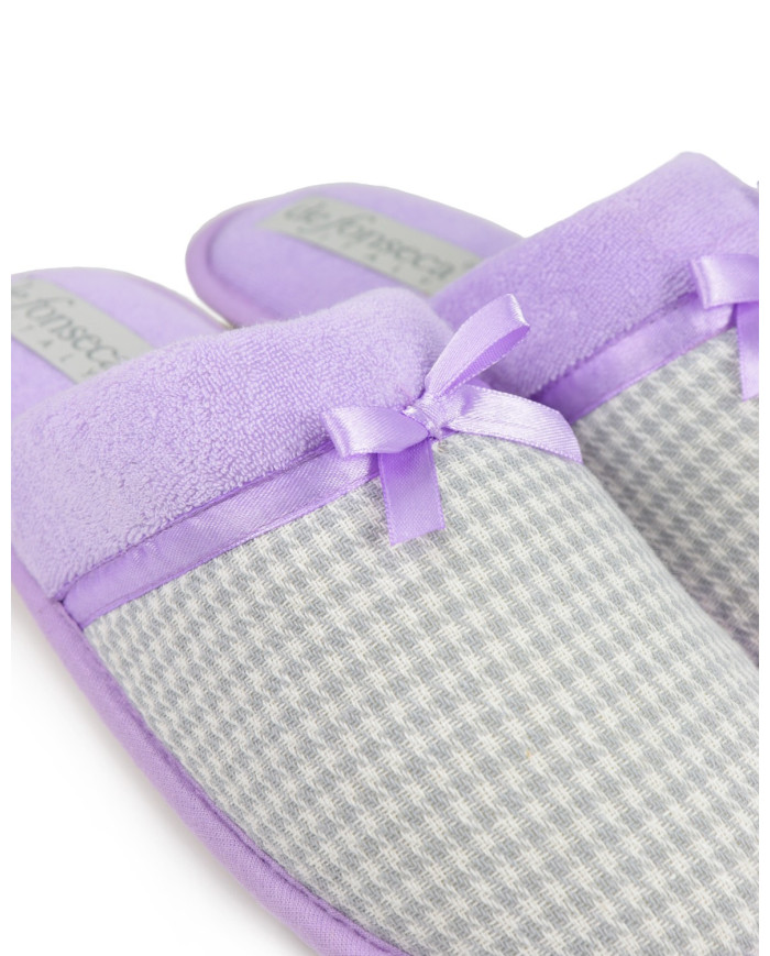 DeFonseca Damas de la habitación zapatillas con encaje Satin