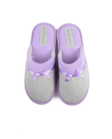 DeFonseca Damas de la habitación zapatillas con encaje Satin