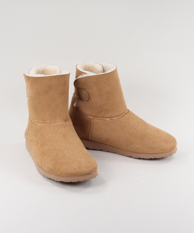 Botas Femininas de Pelo com Elástico