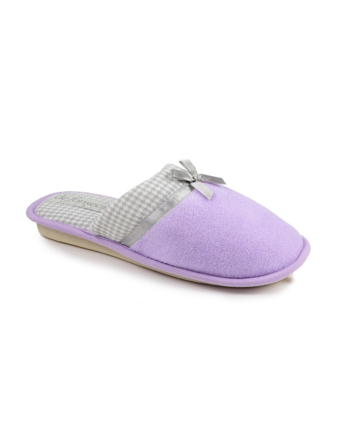 DeFonseca Damas de la habitación zapatillas con encaje Satin