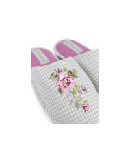 Ladies Room Slippers DeFonseca Floral Grey
