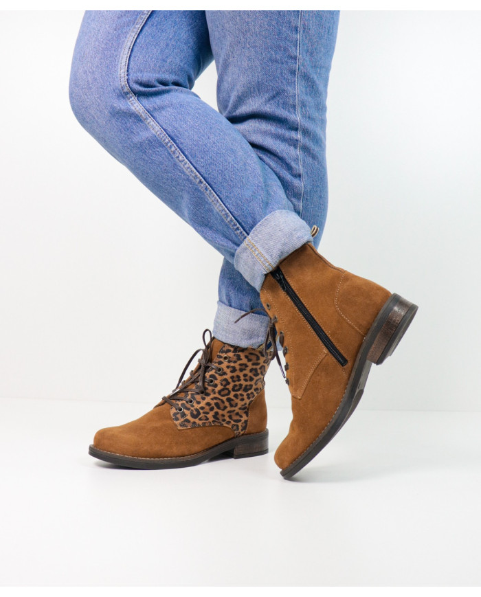 Ginova Rasos Boots with Pormenor in Leopard