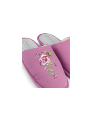 Ladies Room Slippers DeFonseca Lilac Floral