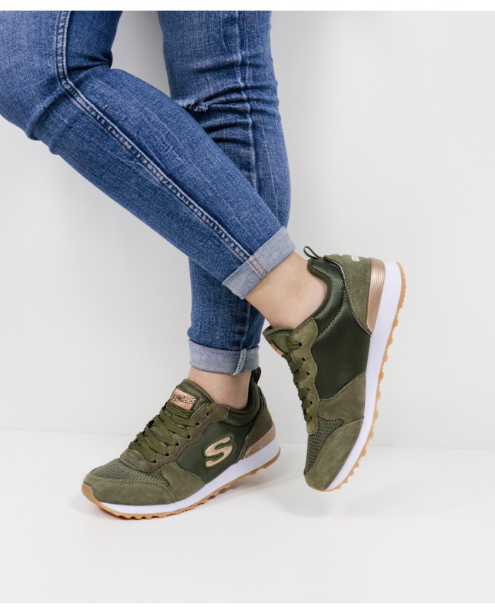 Kaki Skechers Goldn Gurl shoes