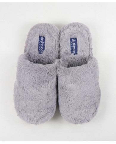 Zapatillas de habitación de damas en Pelo