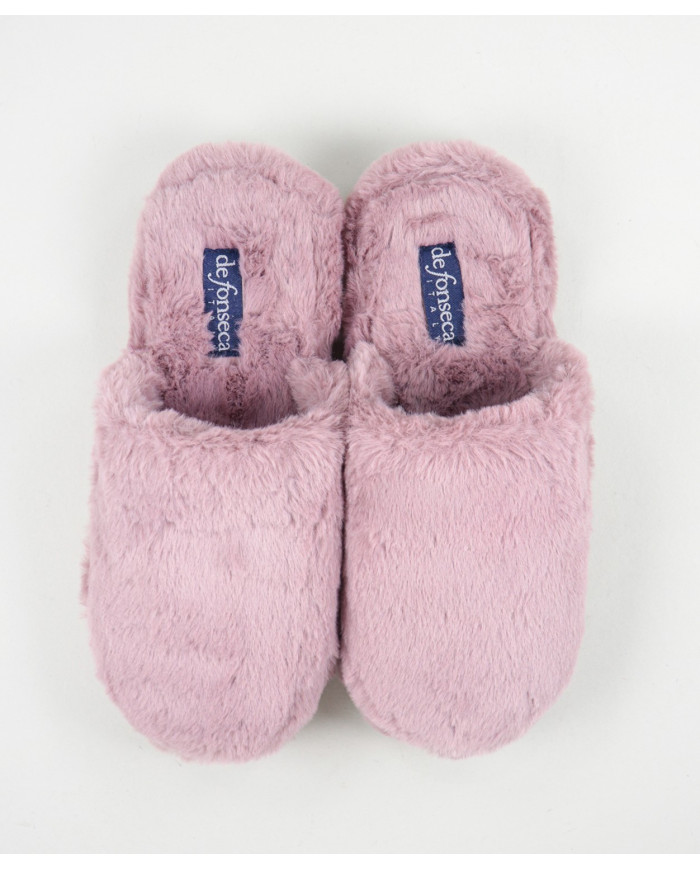 Zapatillas de habitación de damas en Pelo