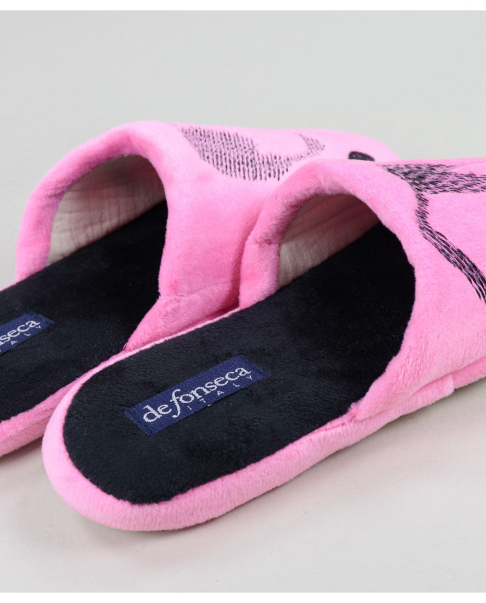 Ladies Room Slippers with Hearts
