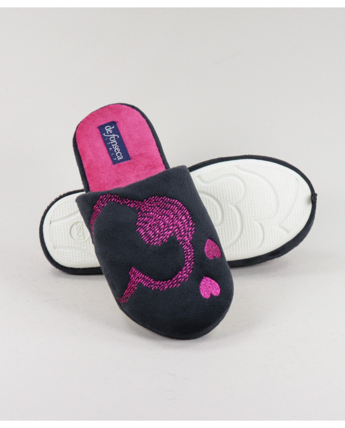 DeFonseca de Senhora Room Slippers with Hearts