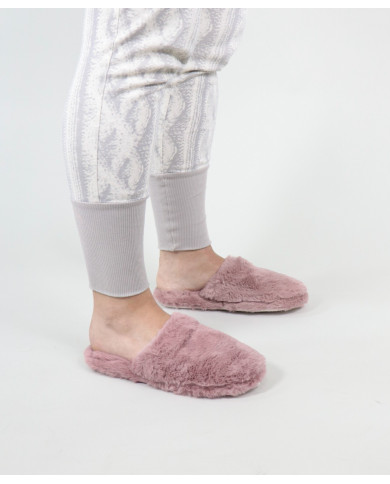 Zapatillas de habitación de damas en Pelo