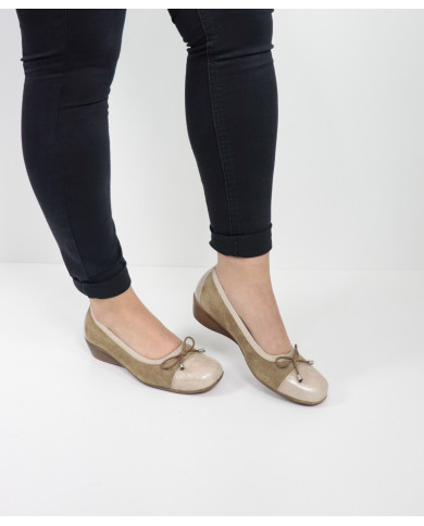 Sabrinas Taupe de Mulher Ginova com Laço