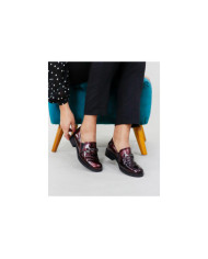 Women's Black Shoes Ginova with Metallic Applied