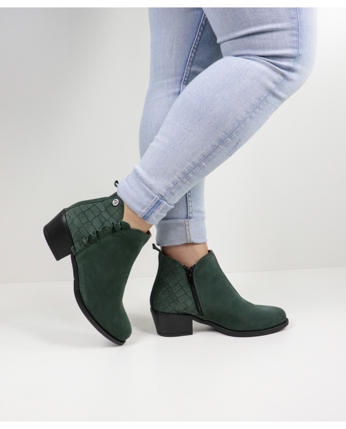 Botas de mujeres Ginova con Folho Franzido