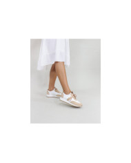 Ginova Women's Taupe Trainers with Pearls