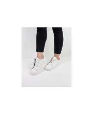 Women's Ginova White Trainers with Folhos