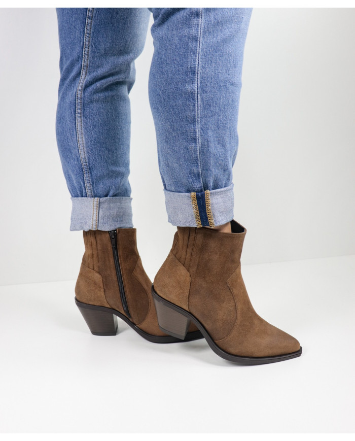 Botas Camelsebo Texanas de Salto Médio Ginova