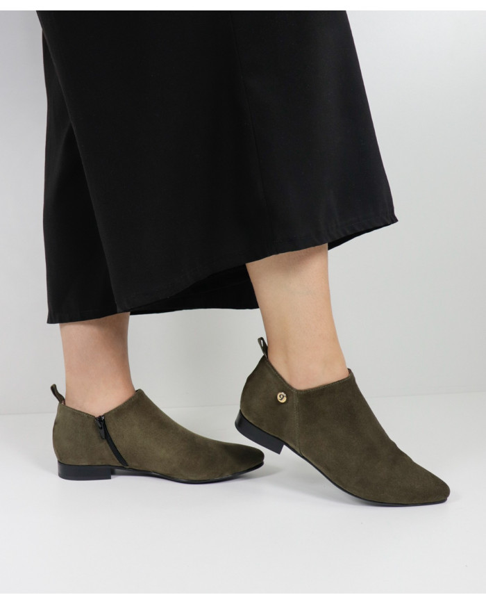 Women's Rasas Ginova Green Boots with Fecho