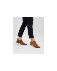 Botas Camel Rasas Ginova Femininas com Fecho